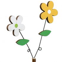 Artikel Decoratieve plug houten bloem H44cm 6 st