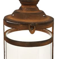 Deco Lantaarn Lantaarn Roest Look Metaal Deco Ø15cm H46cm
