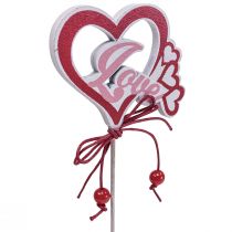 Artikel Bloemsteker decoratiesteker &quot;Love&quot; Valentijnsdag 25,5cm 16st