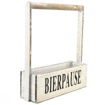 Artikel Plantenbak met handvat vintage bak “Beer Break” 30×9×10cm