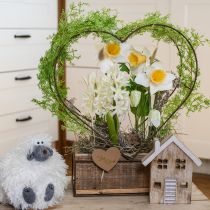Artikel Kunstnarcis Zijden Bloemen Witte Narcis 40cm 3st