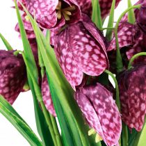 Artikel Fritillaria Paars Geblokt Bord Bloem Kunstbloemen 28cm 6 st.