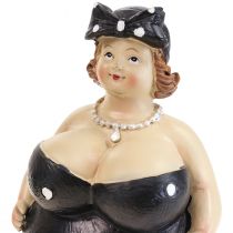 Decoratief figuur mollige vrouw dames figuur badkamer decoratie H16cm set van 2