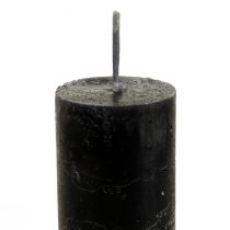 Artikel Taper kaarsen geverfde zwarte kaarsen 34×240mm 4 st