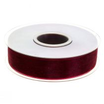 Artikel Organza lint stoffen lint Organza Bordeaux 25mm 50m
