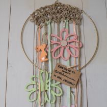 Artikel Houten bloemen houten hanger bloemen houtdecoratie Ø16cm 4st