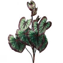Artikel Begonia Kunstplanten Bladbegonia&#39;s Groen Paars 62cm