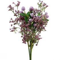 Artikel Kunstbloemenboeket zijden bloemen bessentak paars 51cm