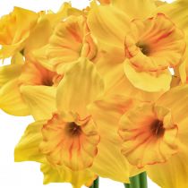 Artikel Narcis decoratie kunstbloemen gele narcissen 38cm 3st