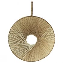 Artikel Boho wanddecoratie decoratieve ring hout naturel natuurlijke vezels Ø40cm