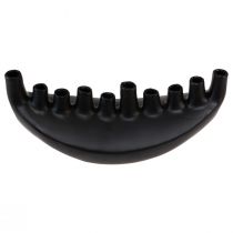 Artikel Vaas Keramiek Schip Tafeldecoratie Zwart Abstract Modern H15cm