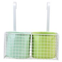 Artikel Bloempot hangend metaal groene balkondecoratie L22cm H23,5cm