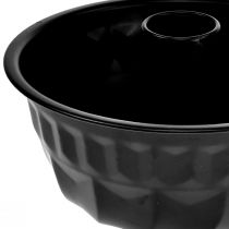 Artikel Keukendecoratie zwarte cakevorm Bundtpan metaal Ø23cm