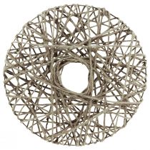 Artikel Decoratieve ringkrans bekleed met metalen natuurvezel zomerdecoratie Ø30cm