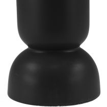 Artikel Keramiek Vaas Zwart Modern Ovale Vorm Ø11cm H25,5cm