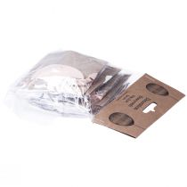 Artikel Honingraat eieren om op te hangen Paaseieren Wit Oranje 6cm 6 stuks