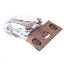 Artikel Paaseieren voor het ophangen van honingraateieren wit oranje 8cm 6 st