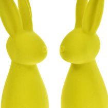 Artikel Gevlokte Paashazen Geelgroen – 2e keus – 8×10×29cm 2 stuks