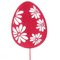 Artikel Paaseieren decoratieve bloempluggen Paashout 30,5cm 18 st