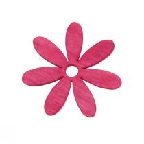 Artikel Strooidecoratie hout bloemen tafeldecoratie zomer kleurrijk Ø4cm 72 st