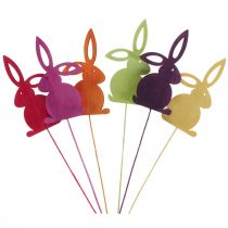 Artikel Paashaas houten bloempluggen Paashaas 30,5cm 18 st