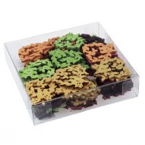 Artikel Strooidecoratie vogel hout hart tafeldecoratie kleur 3,5/1,5cm 72 st