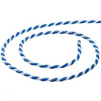 Artikel Koord blauw wit cadeaulint sierkoord sierlint 25m