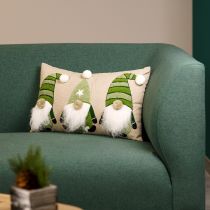 Artikel Sierkussen met elfjes sierkussen groen beige 50×30cm
