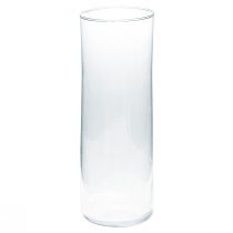 Hoge glazen vaas conisch bloemenvaas glas 30cm Ø10,5cm