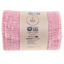 Artikel Tafelloper jute tafellint jute lint licht roze 15cm 10m
