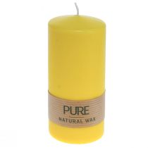 Stompkaars Geel Citroen Wenzel Candles PURE Candles 130×60mm