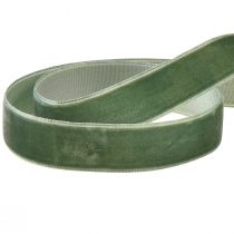 Artikel Fluwelen lint groen decoratief lint fluwelen cadeaulint B20mm L10m