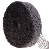 Artikel Jute lint, netlint, decoratief lint, jute bruin taupe, 5 cm, 40 m