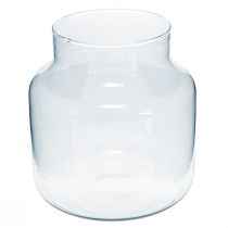 Artikel Glazen Vaas Rond Bloemenvaas Groot 100% Gerecycled Glas H20 Ø17cm