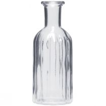 Artikel Flesvaas, glazen vaas, hoge vaas, helder, Ø7,5cm, H19,5cm, 2 stuks