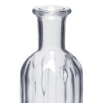 Artikel Flesvaas, glazen vaas, hoge vaas, helder, Ø7,5cm, H19,5cm, 2 stuks