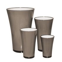 Artikel Vaas &quot;Fizzy&quot; platinagrijs Ø13,5cm tot ca. Ø28,5cm 1 st.