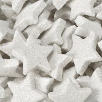 Artikel Verspreide sterren met glittercrème 2,5 cm 96 stuks