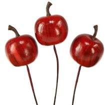 Artikel Mini appels op draad 3cm glanzend 24 st