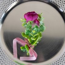 Artikel Bruiloft revers spelden transparant/zilver 5 cm 50 stuks