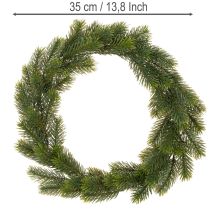 Artikel Kunstmatige dennenkrans in groen voor deurdecoratie, 35 cm