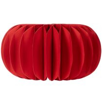 Artikel Papieren decoratie, honingraatvormige papieren pompoen, rond, moderne tafeldecoratie, 24 cm, 4 stuks