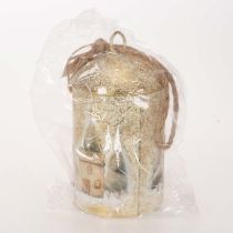 Artikel Bel met winterdorpmotief om op te hangen, 20 cm