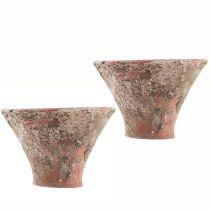 Artikel Hars Pot Klei Pot Plantenpot Terracotta Vintage H7cm 2st