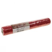 Artikel Deco fleece Sizoweb tafelloper rood 30cm 5m