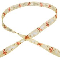 Artikel Organzalint vlinderlint geel 15mm 20m