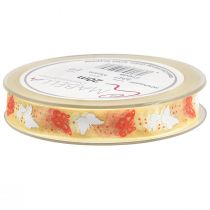 Artikel Organza lint vlinderlint geel 15mm 20m