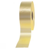 Artikel Krullint cadeaulint striklint lichtgeel 50mm 100m