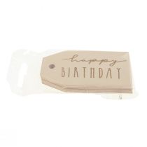 Artikel Cadeaukaartjes bedrukt papier Happy Birthday 4×7cm 24 st