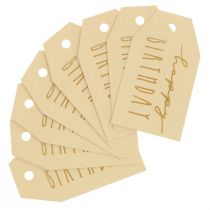 Artikel Cadeaukaartjes bedrukt papier Happy Birthday 4×7cm 24 st